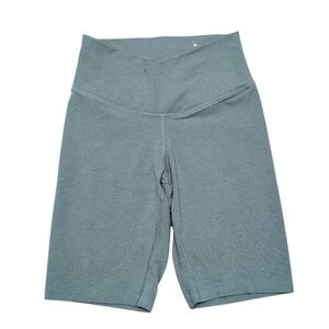 Old Navy Active Power Chill Crossover Panel Bike Shorts Sage Green XS
